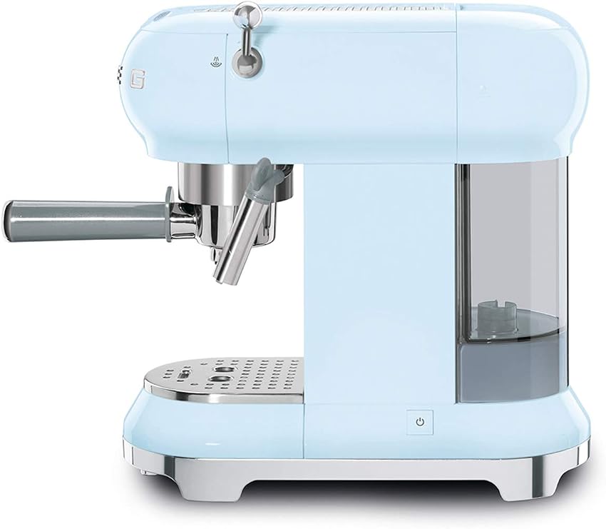 Smeg Espresso Machine, Paster Blue ECF01PBUS
