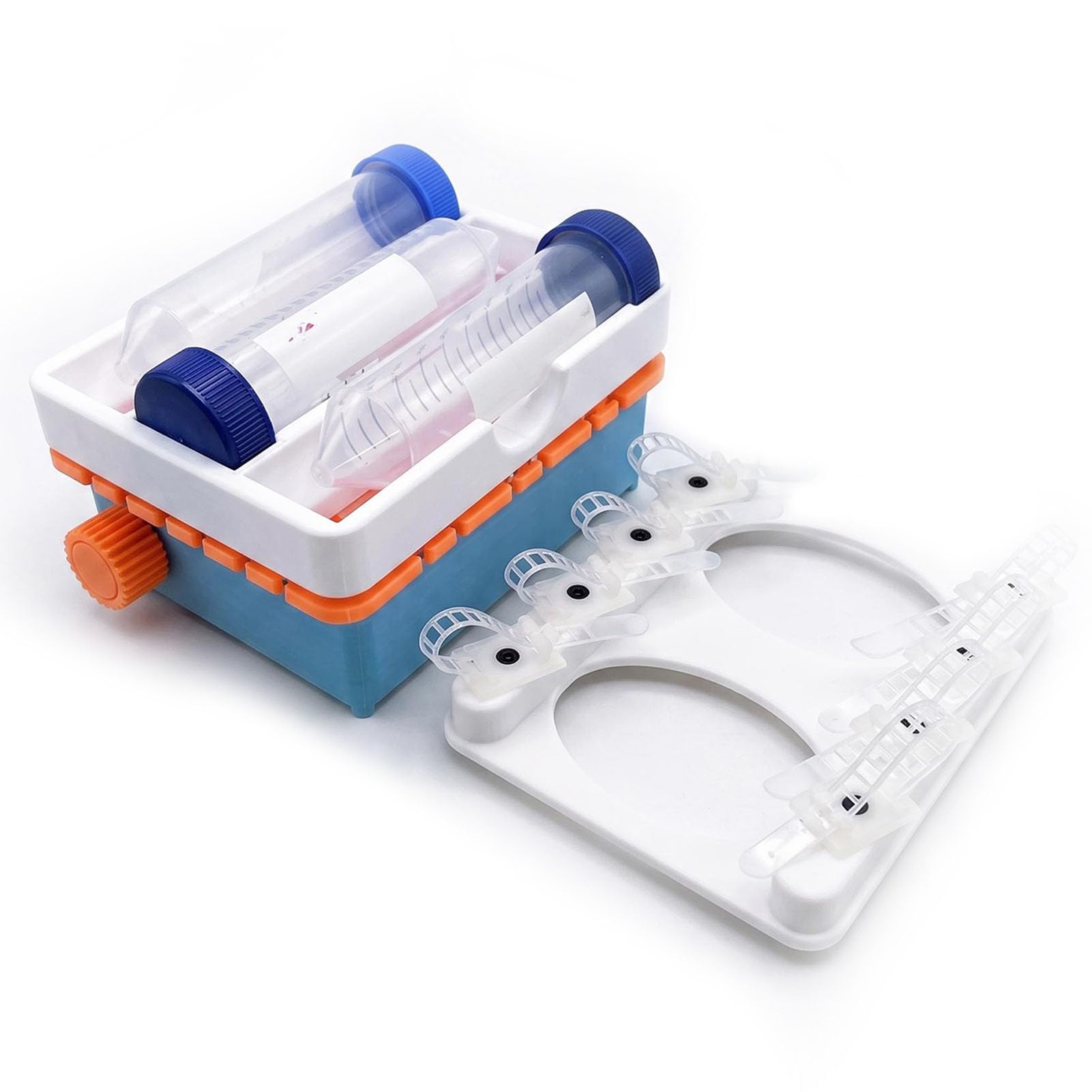 SUZLAZYR ,Seesaw Shaking, Mini Lab Orbital Shaker Rotating Mixer with 2 Expansion Plate for Laboratory Mixing & Culturing, Adjustable Speed 20-100RPM