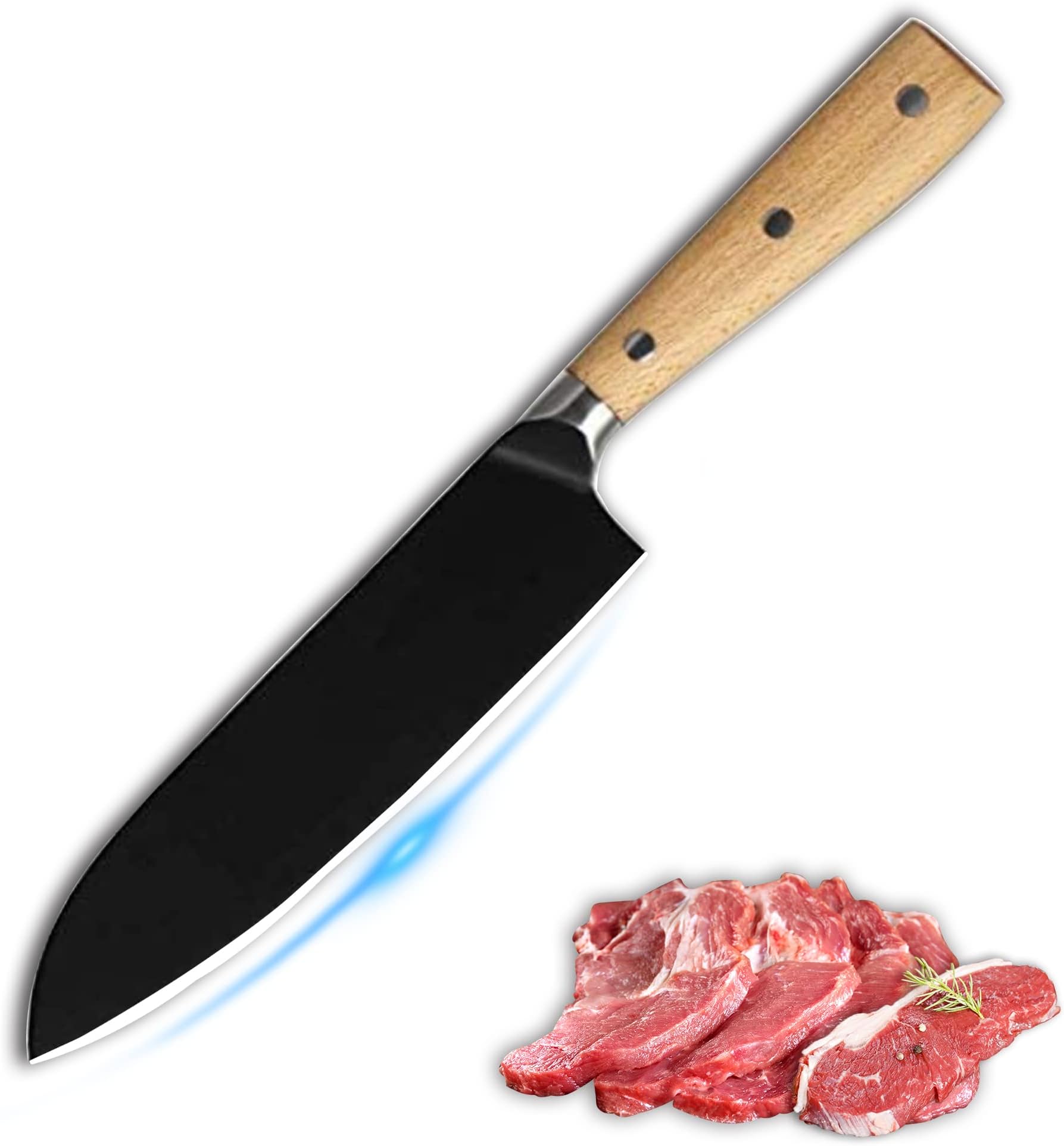 Sunmei 8 Inch Chef's Knife with Wooden Handle