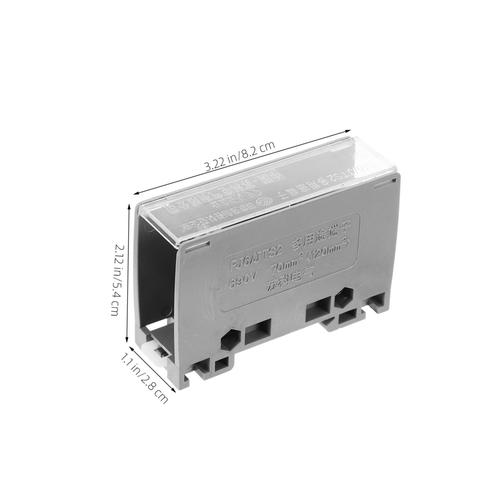 VILLFUL 1 6 Terminal Block PLC Training Kit Block Assembly Rail Connector Terminal PLC Amplifier Board Terminal Wire Connectors Flush Drywall Receptacle Mount Fuse Block Silver Aluminum