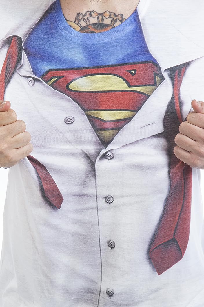 DC Comics Superman Clark Kent - Camiseta De Fútbol - X-Large