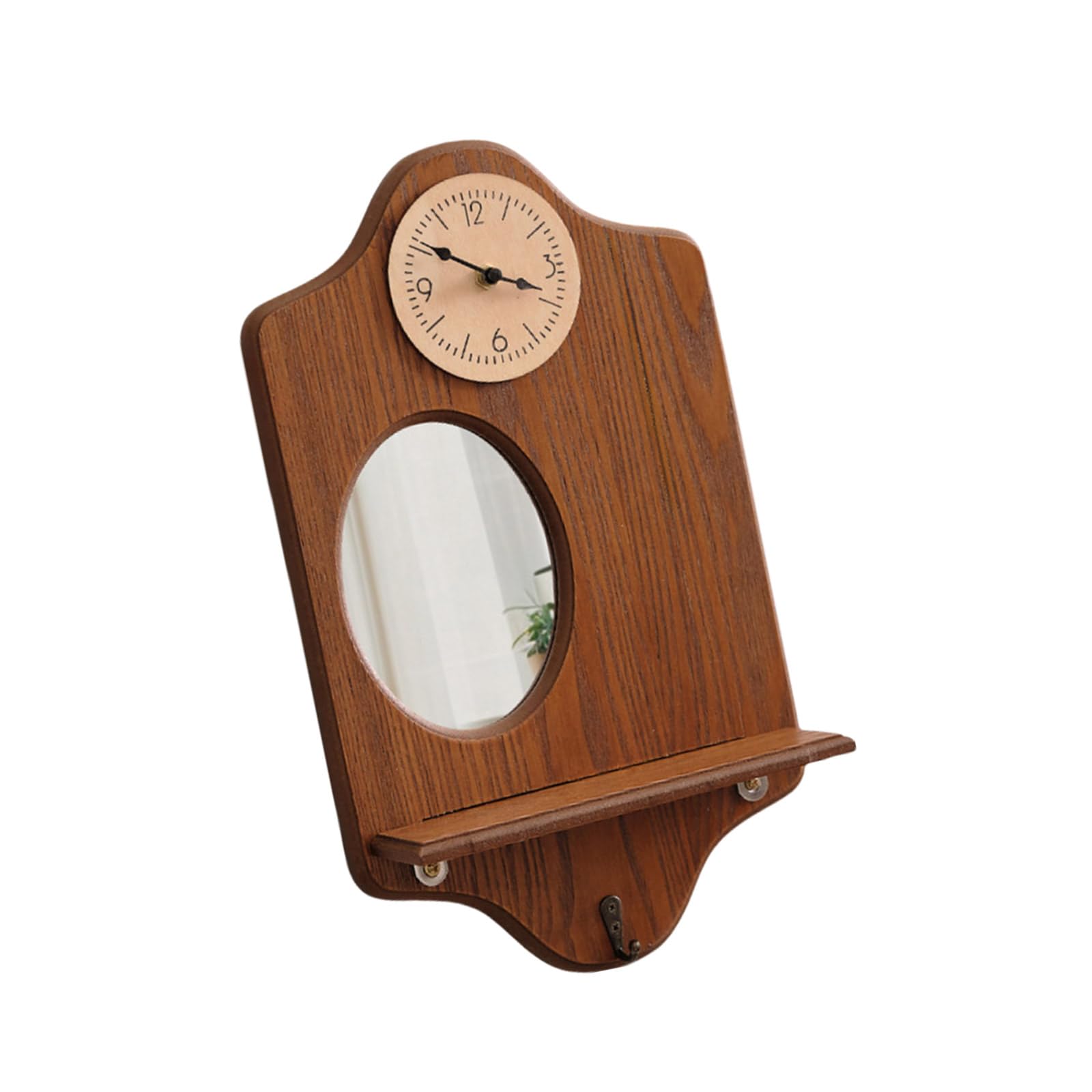 Tsophreniq Decorative and Useful Hook Shelf Wall Hanger with Multiple Hook for Easy Management At Any Entry Point Household Storage