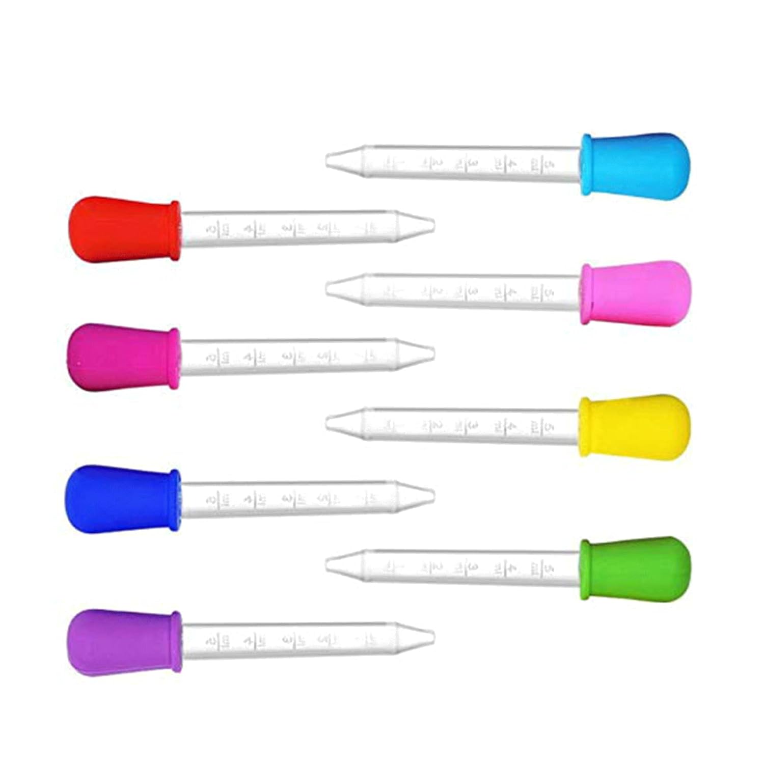 8 Stück Pipetten Kinder Pipette Baby 5ml SilikonFlüssigkeitstropfen