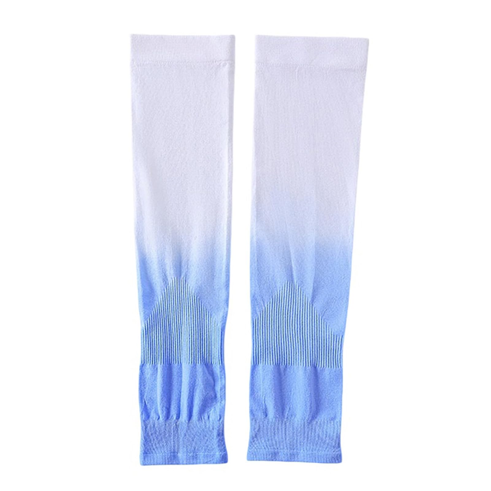 matumou Sleeves, Cooling Arm Sleeves with Thumb Hole, Gradient Color Ice Silk UV Sleeves for Women Summer Driving Cycling