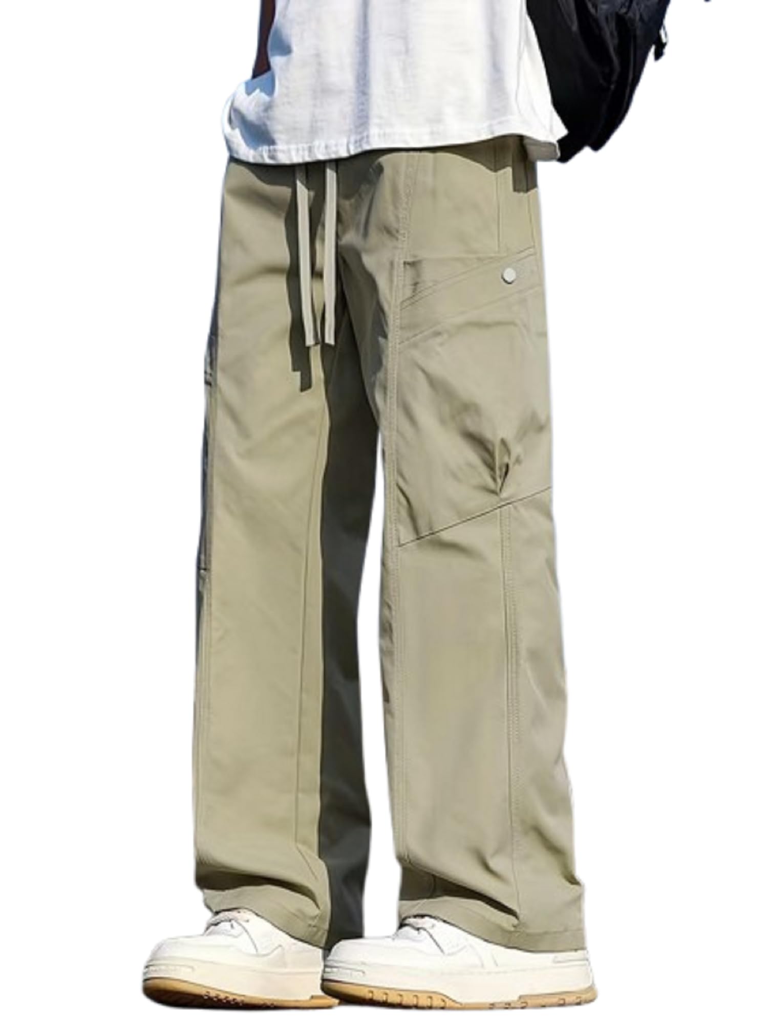 Lymio Cargo for Men Cotton Cargo Pant Khakhi - Image 1