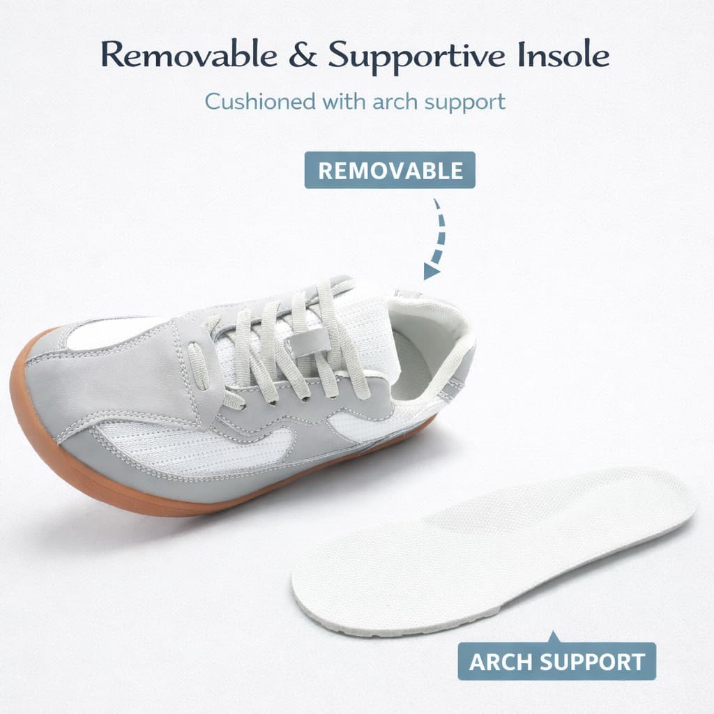 Women’s Barefoot Walking Shoes| Zero Drop Wide Width | Non-Slip Minimalist Sneakers