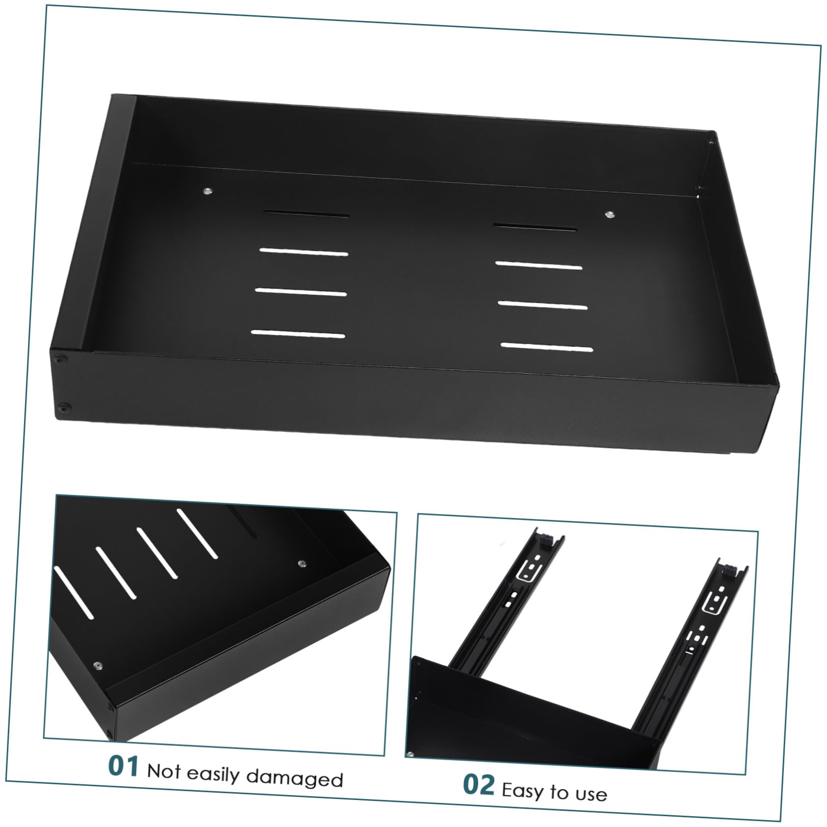 PRETYZOOM Cesta Extraíble para Platos de Acero al Carbono Negra | Divisor Ajustable, Drenaje Integrado, Organización de Cocina para Vajilla y Utensilios