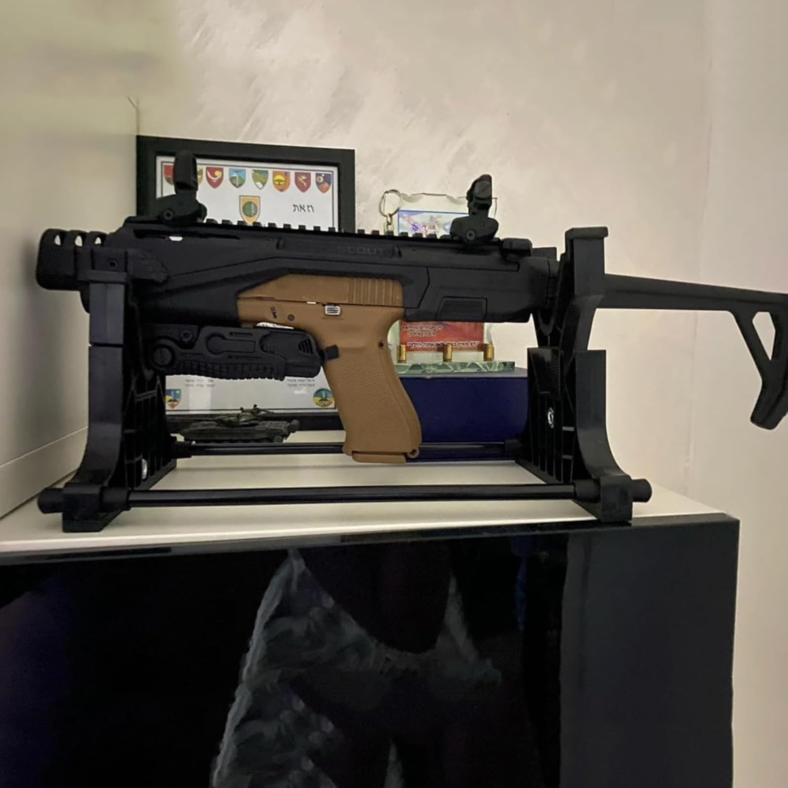 Lxwyq Bank Und Ständer Für Gewehre -Zubehör Für Kurzwaffen -Ausstellung Und Reinigung Von Luftgewehr-Ständern -Schießwerkzeug-Ausstellungsständer