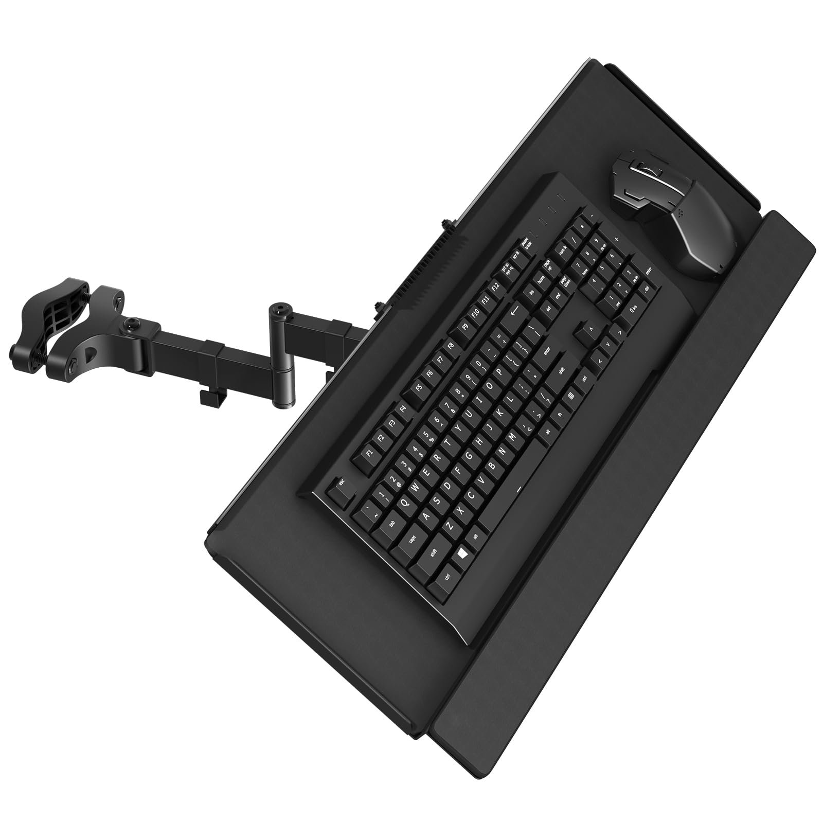 黒いキーボードスタンド Amazon | STANDOPIA ポールマウントキーボードトレイ - キーボードと
