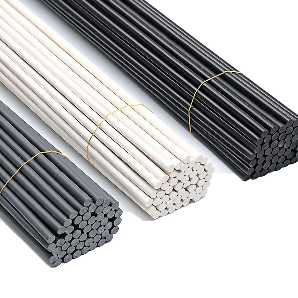 Starrer PVC-Kunststoffstab, 495 Mm Billet-Stange, Hervorragende Elektrische Isolierung, Chemikalienbeständig, Durchmesser 8 Mm Bis 45 Mm(Black,45mm 1Pcs)