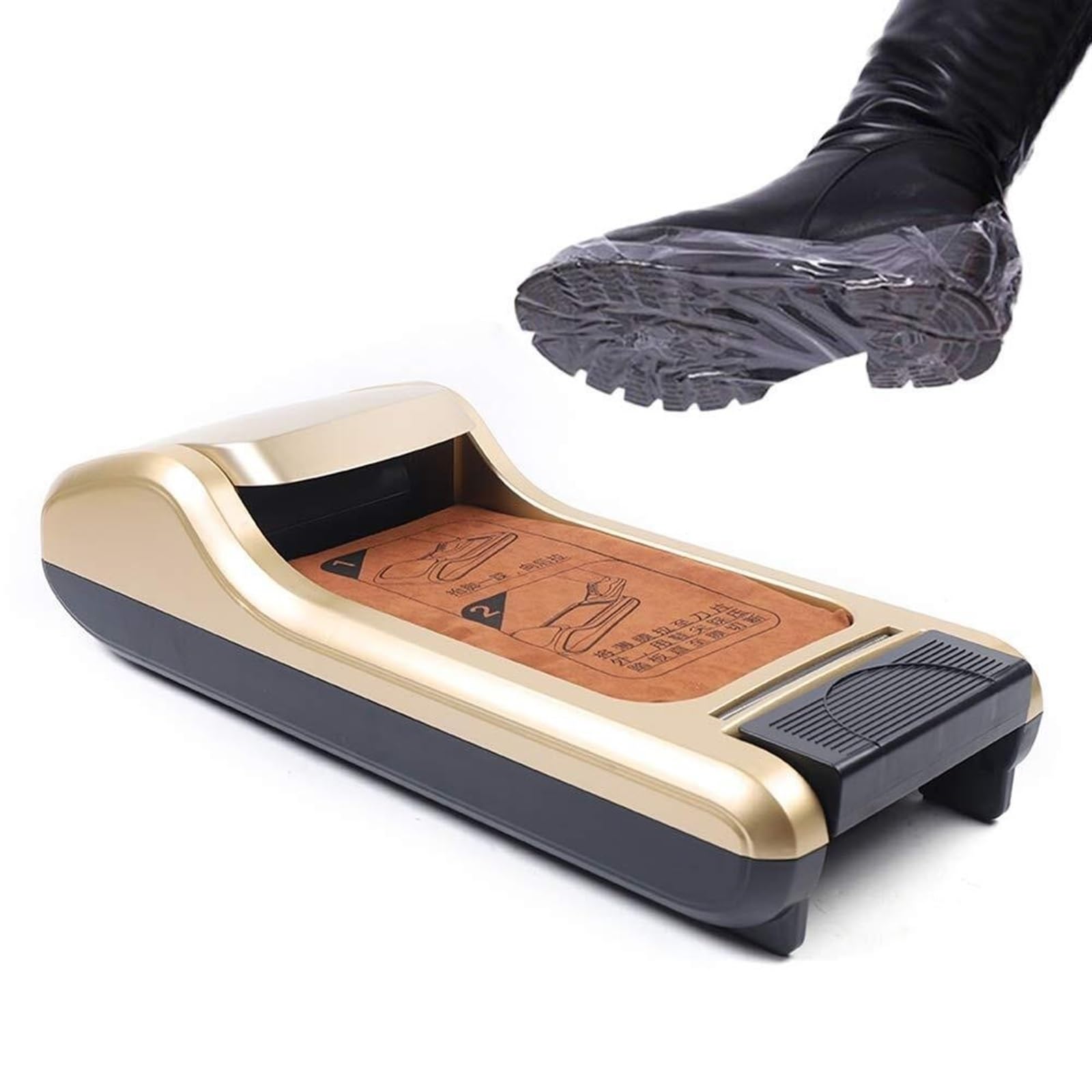 Cubrezapatos, Protector de Zapatos, dispensador automático de cubrezapatos con 600 cubrezapatos Desechables (Color: Estilo 2)