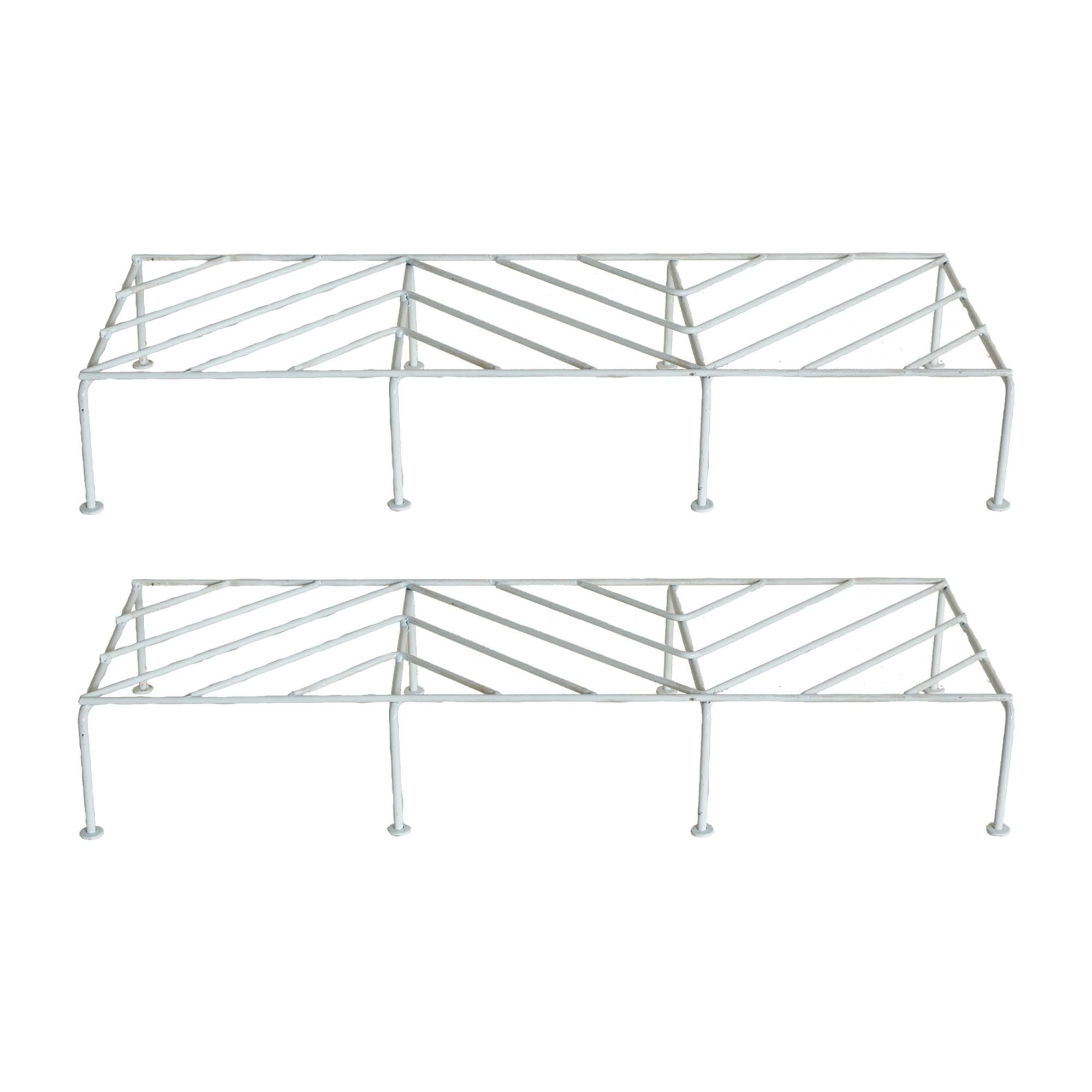 UGAOO Flower Pot Plant Stand for Balcony, Indoor & Outdoor Use - Rectangular 24 inches (Set of 2, White) (B0BS6S2LPK) Amazon Price History, Amazon Price Tracker
