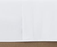 Vista 5 de Linen Closet Juego de sábanas de algodón Supima de 800 hilos, 4 piezas, tamaño matrimonial, blanco ártico