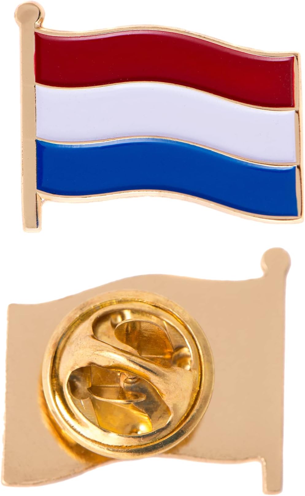 Netherlands Lapel Pin Country Flag Enamel Souvenir Made of Metal Hat Men Women Patriotic (Waving Flag Lapel Pin)