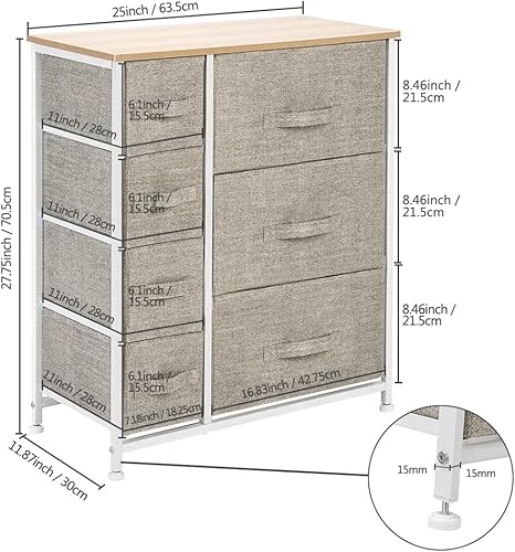 Miniatura 3 de GENIGW - Organizador de cajones de tela para dormitorio organizador plegable de armario para ropa ropa interior