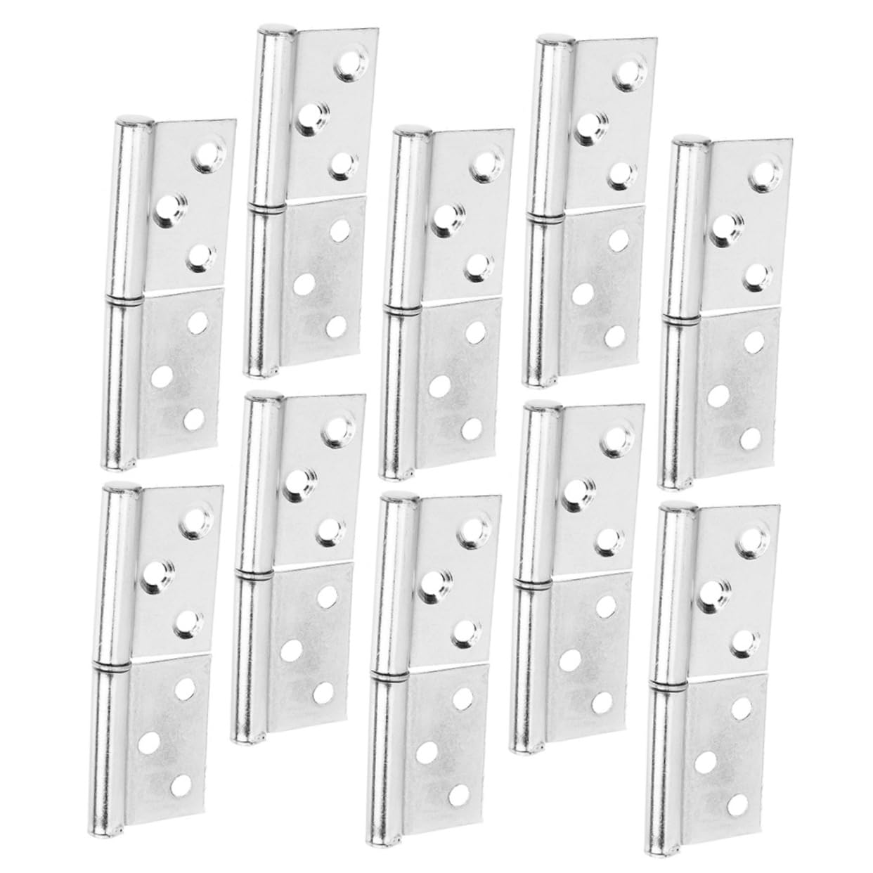 Charnières de porte de garage faciles à installer en forme de drapeau pour armoire lot de 10