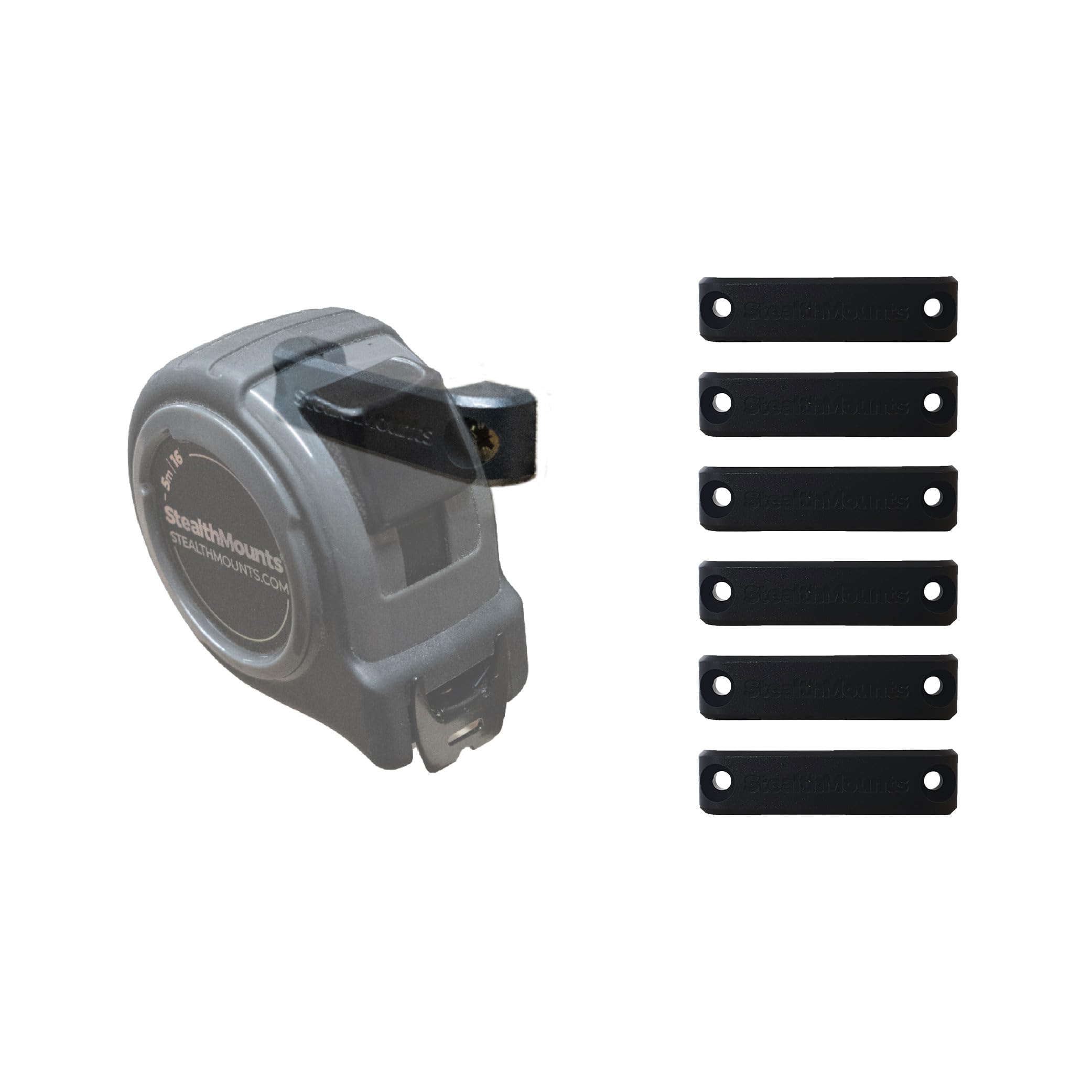 StealthMounts Bench Belt - Universal Tool Holder | Tool Holster Set - 6 Pack | Perfect Tool Hanger Storage Dock for Power Tools, Tape Measures and Belt Clips