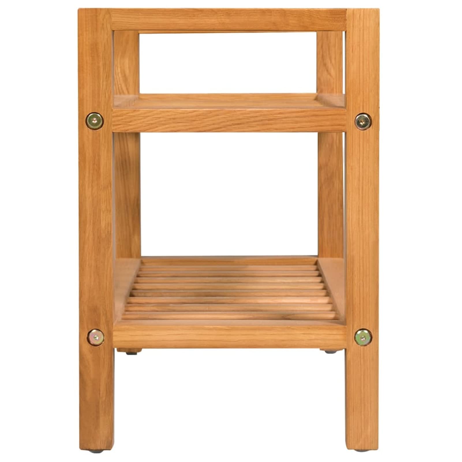 Prodotti per la casa Organizzazione Scarpiera Scarpiera con 2 ripiani 50x27x40 cm Rovere Massiccio