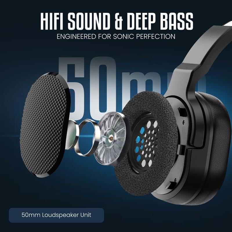 Philips Trucker Bluetooth Headset, Wireless Headset with Noise-Canceling Microphone, 2-in-One Convertible Mono & Stereo Design Headphones, All Day Extended Playtime for Work, Home, Hands-Free Driving - Image 2