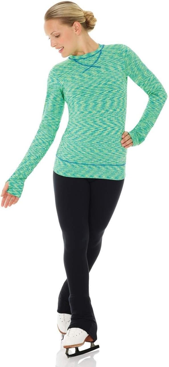 Mondor Model 4501 Strata Long Sleeve Top Color Key Lime Size 12-14