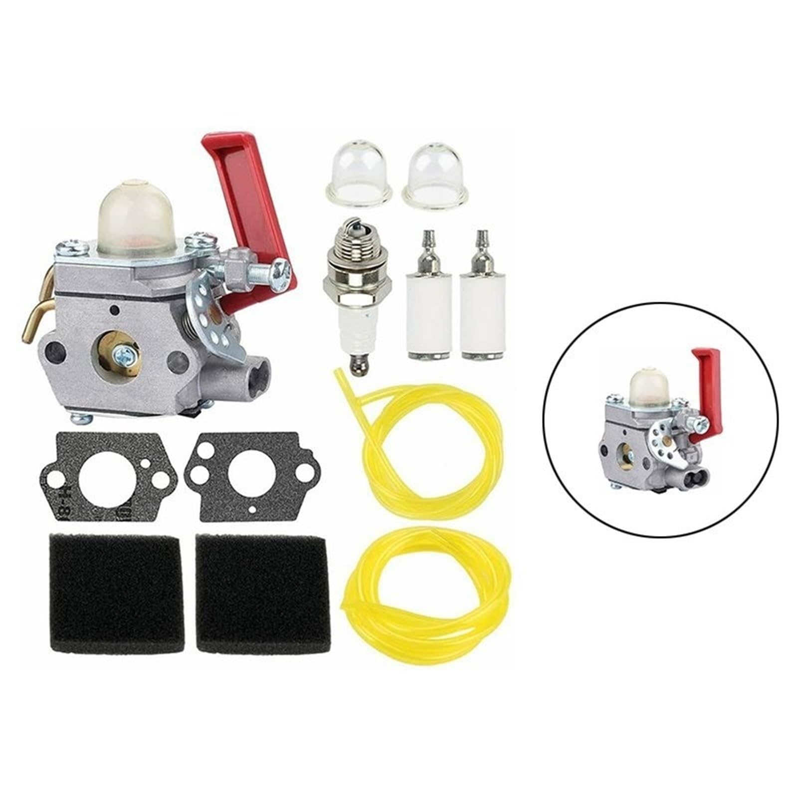 Reemplazo de combustible del carburador Para Homelite UT-20749 UT-20758 UT-20769 UT-20750 UP08713 para carburadores para Zama C1U-H47 junta cebador carburadores