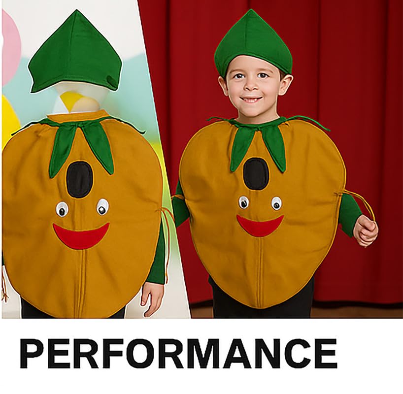 Image of FancyDressWale Fruit & Vegetable Fancy Dress Costume for Kids | Free Size 2-10 Years | School Fancy Dress, Stage Shows, Theme Parties