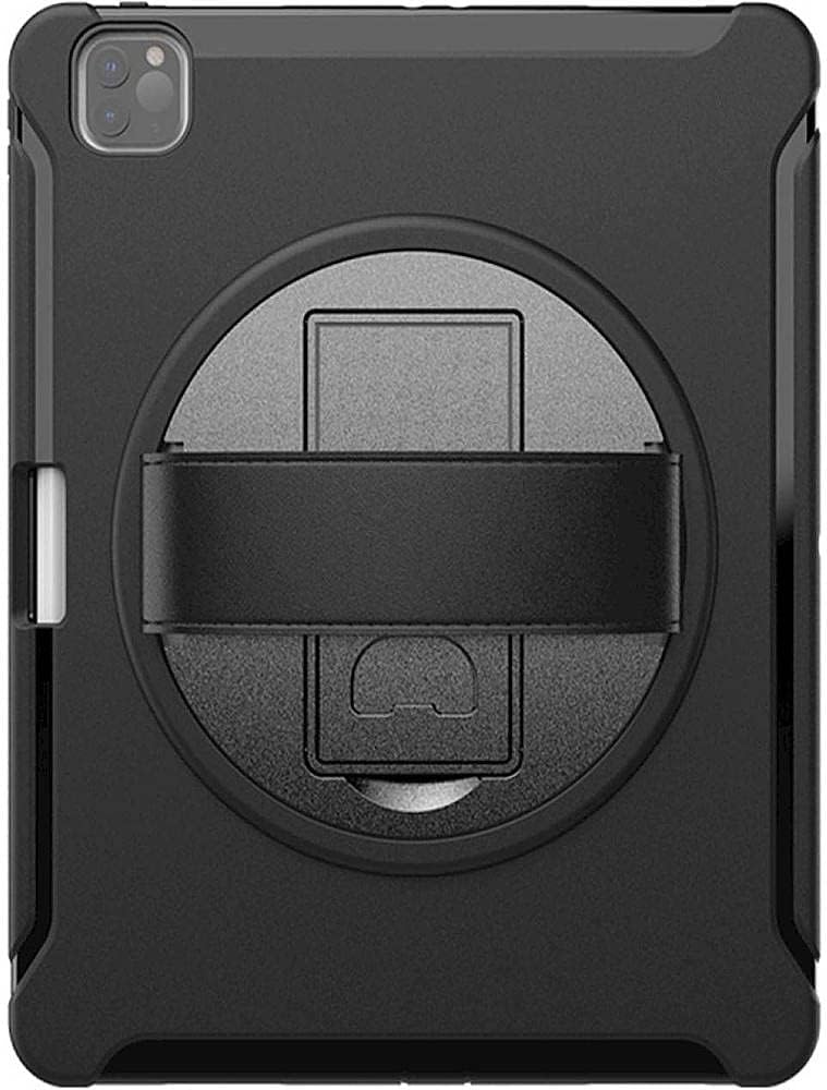 Sahara - Protection Hand Strap Series Case for iPad Pro 12.9 (4th, 5th, and 6th Gen 2020-2022), Black, (TB00036)