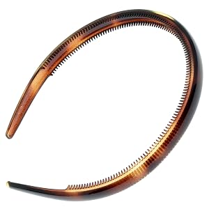 Camila Paris AD44 French Fashion Headband for Women Very Flexible with Teeth for Strong Hold Grip Womens Hairband