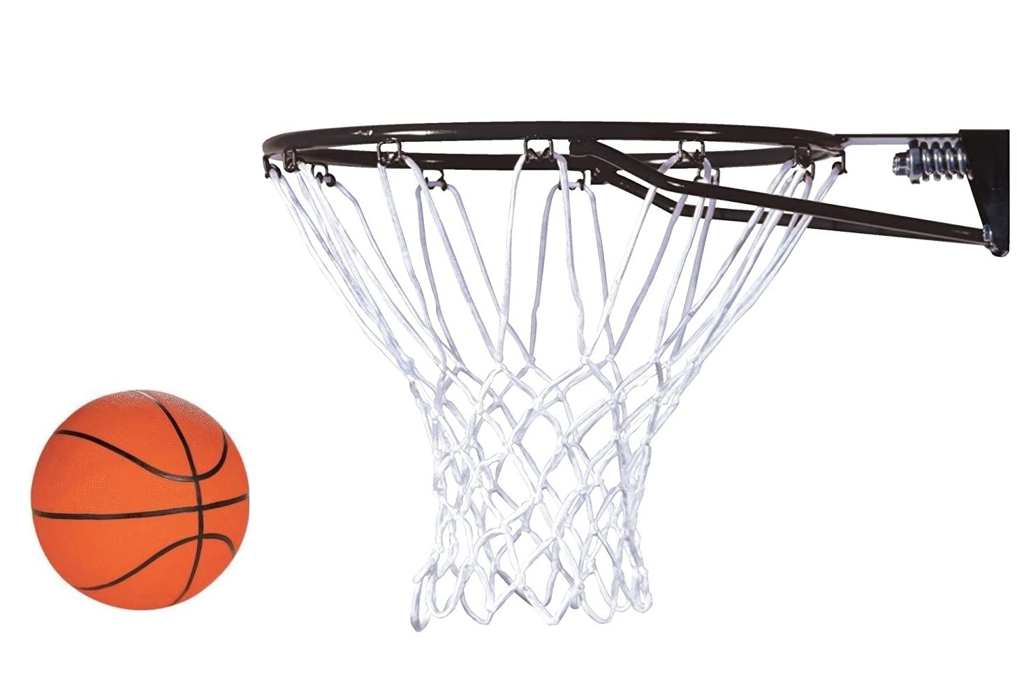 Spanco Hanging Wall Mounted Basketball/Goal Hoop Ring with net for Indoors/Outdoors, Garden, Kids