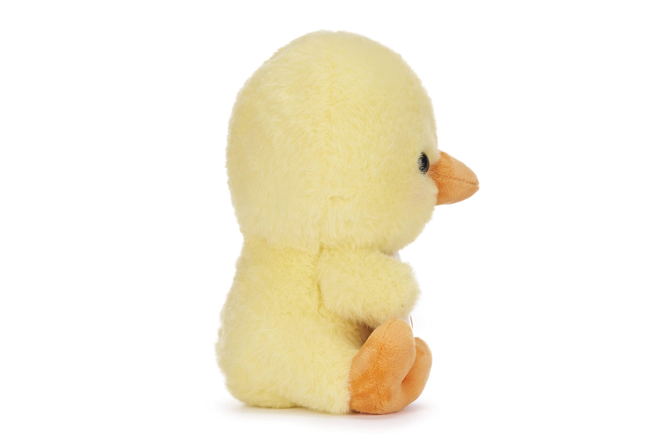 Swizzels Love Hearts 18cm (7-Inch) Baby Chick ‘I THINK YOU’RE EGG-CELLENT’ Plush Soft Toy, Yellow - Image 2