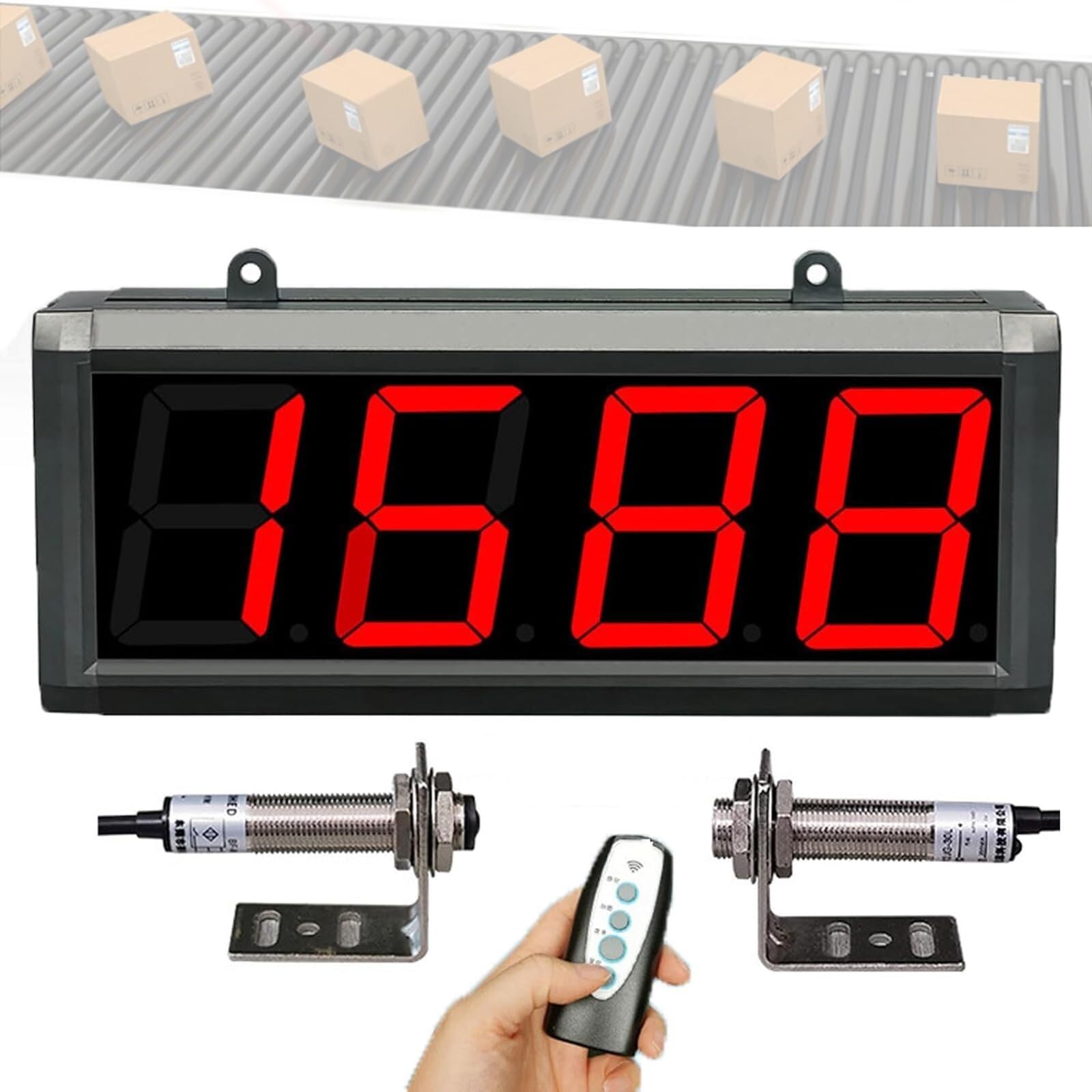 Compteur numérique LED 4 chiffres affichage 9999 pour ligne de production - 8