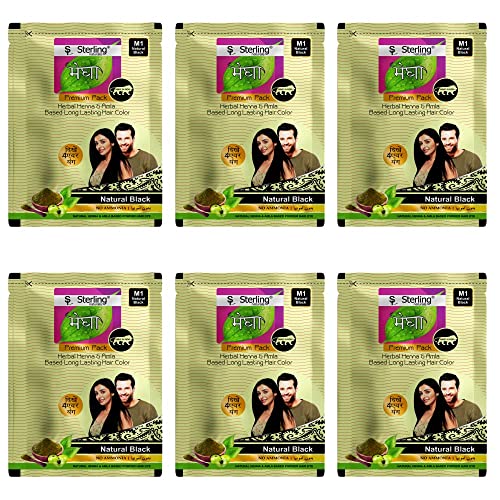 Megha Mehandi Polvo para Cuidado Capilar 15gm Pack de 6 miniatura 1