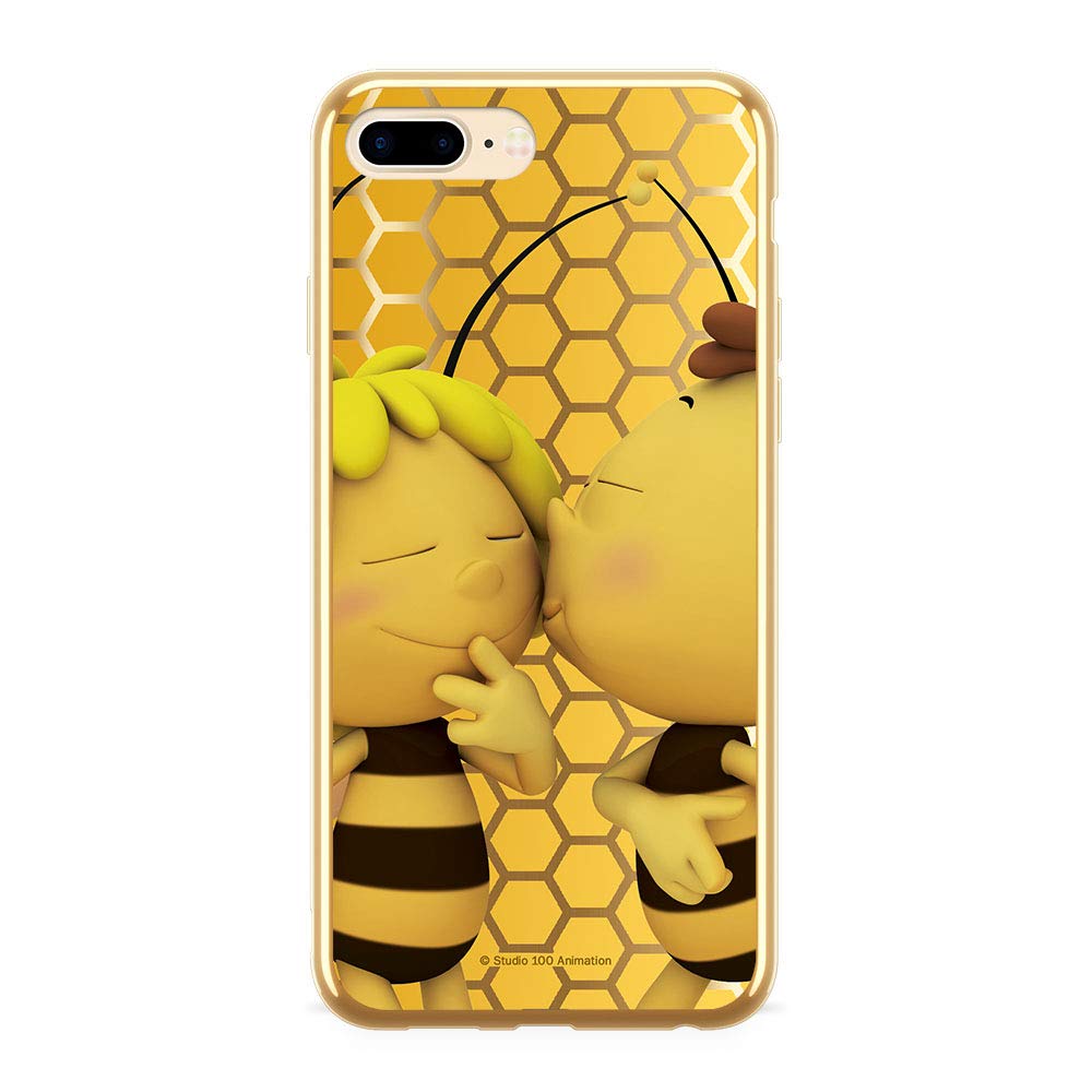 ERT GROUP Original Maya The Bee TPU Case for iPhone 6 PLUS, iPhone 7 PLUS, iPhone 8 PLUS, Liquid Silicone Cover, Flexible and Slim, Protective for Screen, Shockproof and Anti-Scratch Phone Case