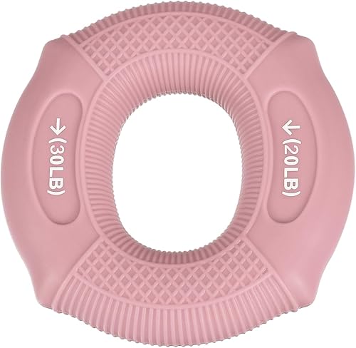 uxcell Tren de fuerza de agarre de mano, anillos de silicona para antebrazos de dedos, exprimidor de agarre para atletas, entrenamiento, escalada en
