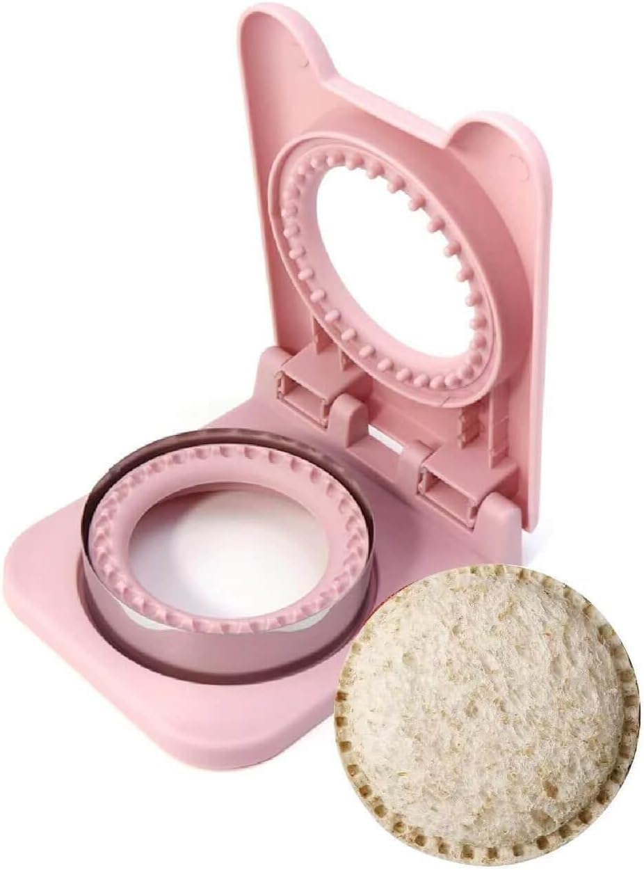 PLANETPUNS Sandwich Cutter and Sealer, Serrated Design, Stainless Steel, Makes Pocket Sandwiches (Round)-PK-885-image-41
