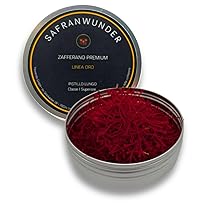 Safranwunder Zafferano in Pistilli, 5 g di Stimmi di Zafferano Puro Premium di Altissima Qualità – Classe I (Super Negin), Erbe Aromatiche e Spezie dal Mondo