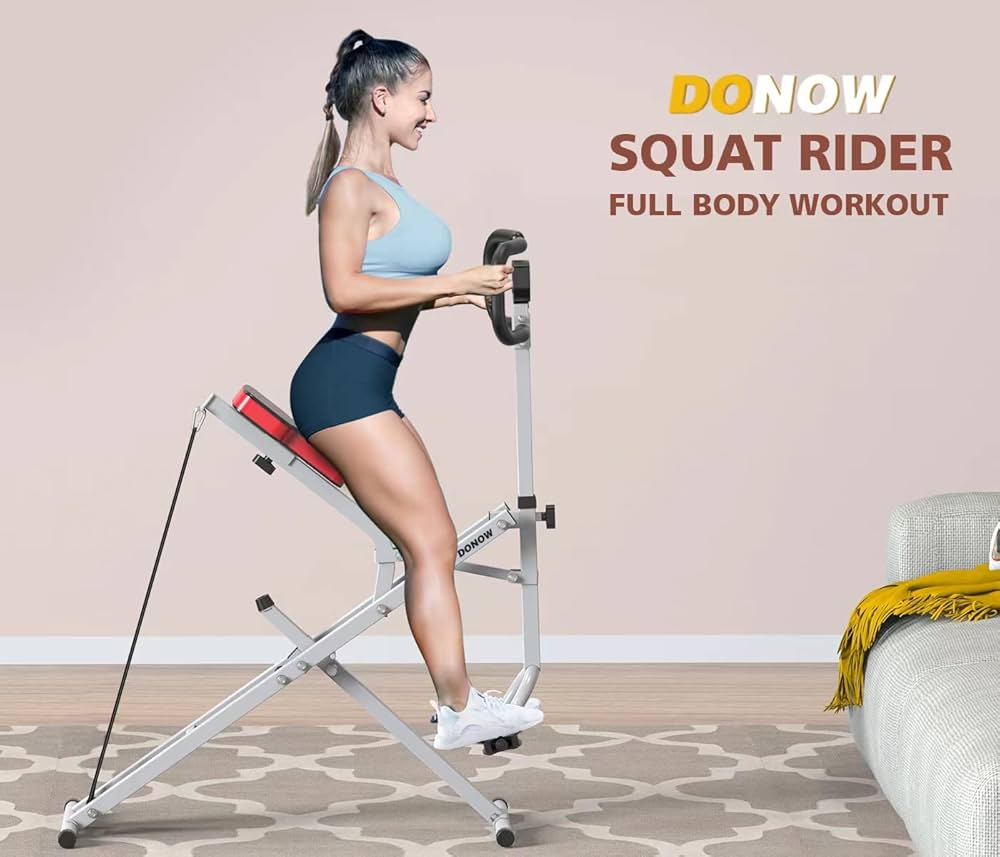 Amazon.com : DONOW Squat Rider Machine Trainer Rowing Ab