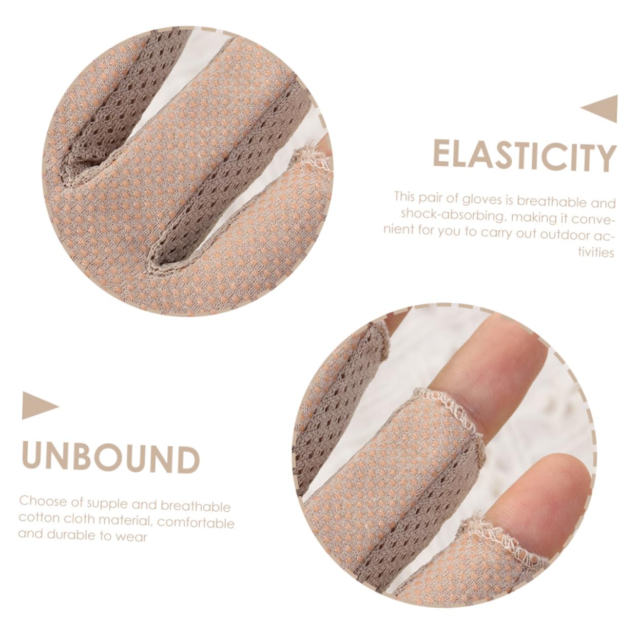 FOMIYES 2 Pairs Portable Uv Protection Half Finger Driving Gloves Lightweight Breathable for Outdoor Activities of Shock Absorbing Car Accessories for Cycling and Riding