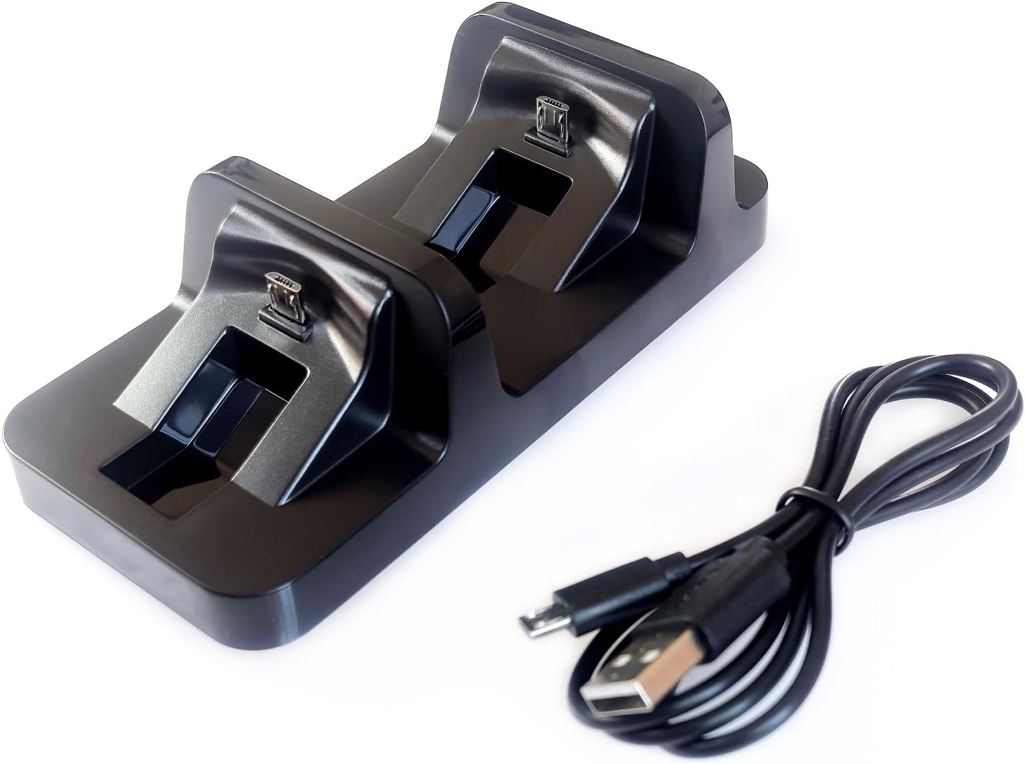 PS4 Controller Dual Charging Dock Station with USB Charging Cable Compatible/Replacemen for PlayStation 4 PS4/PS4 Slim/PS4 Pro Charger - Image 2