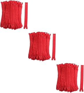 Sewroro 300 Peças Kits De Artesanato Em Massa Com Zíper De Roupas Terno Branco Vestido Ocidental Branco Kit De Reparo De Zíper Dentes De Arco-Íris Zíper Zíperes De Náilon Roupas De Náilon