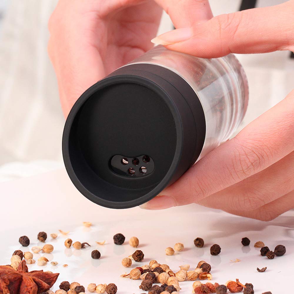5-teilige Rotierende Cruet-Sets Für Gewürzbehälter-gewürzglas Salz- Und Pfefferstreuer Mit Öl-Essig-Flaschen-küchenregal 5 STK