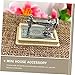 Imagen de SHINEOFI 2 Piezas Mini Maquina De Coser Decoración De Lentejuelas Cinta De Lentejuelas Barra De Cortina Doble Billetera Portátil Decoración Digital Decoración De Novio Felpa Mujer Aleación