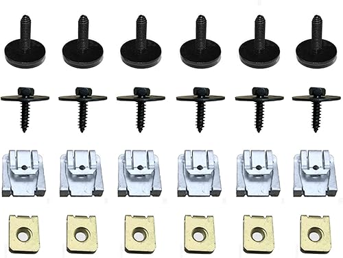 24 tornillos para debajo de la cubierta de los clips para debajo de la cubierta SPLASHGUARD COMPETIBLE con Mercedes Clase E W211