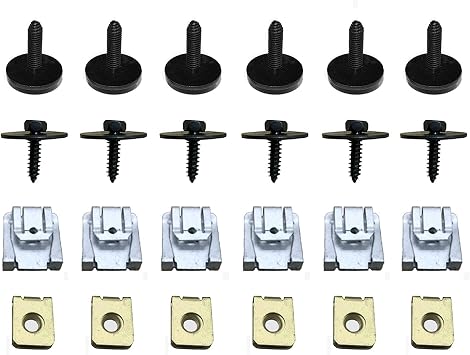 24x Engine UNDERTRAY Clips Screws Under Cover SPLASHGUARD COMPETIBLE with Mercedes E Class W211