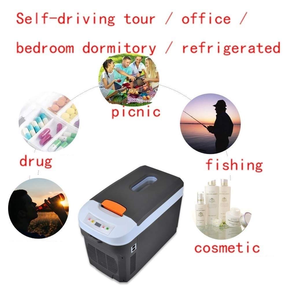 Frigo Portatile Termoelettrico 22L, Frigorifero Elettrico, 12V/24V/220V Funzione Caldo Freddo, Camion Famiglia Auto Camping