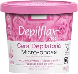 Depilflax – Cera Depilatória para Micro-ondas Rosa 100g