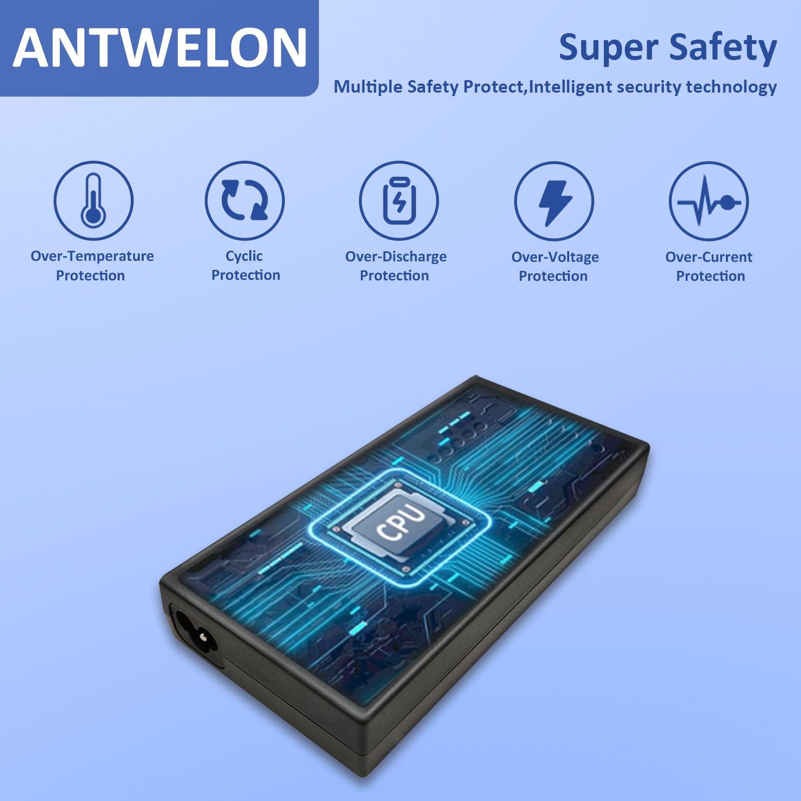 ANTWELON 180W Ładowarka do laptopa MSI GS63 GS63VR GE62 GE70 WS66 WS75 GT70 GT60 GP62 GF65 GF75 GS75 GS73 GS70 Creator 15 17M 15M Bravo 17 15, 19,5V 9,23A 5,5 * 2,5mm