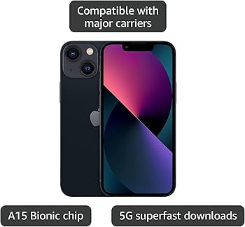 Amazon.com: Apple iPhone 13 Mini, 128GB, Midnight - T-Mobile Amazon.com: Apple iPhone 13 Mini, 128GB, Midnight - T-Mobile