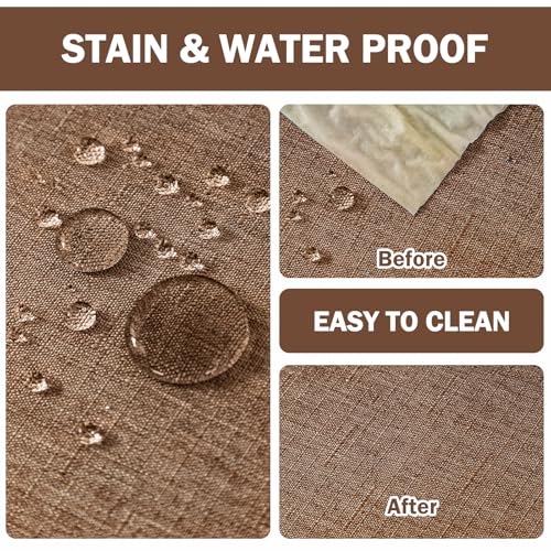 Image of AUSSPVOCT Textured Table Cloth Rectangle 60x84 Inch for Home Kitchen Decor