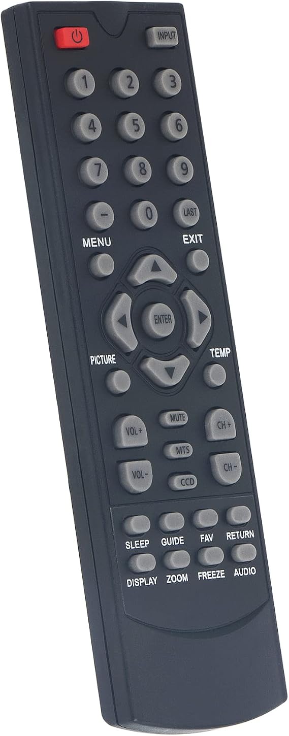 Allimity LD50RM Replacement Remote Control Compatible with Apex Digital LED HDTV LE1912 LE1912D LE2412 LE2412D LD2D8RM LE1910 LE2312 RTLD50RM